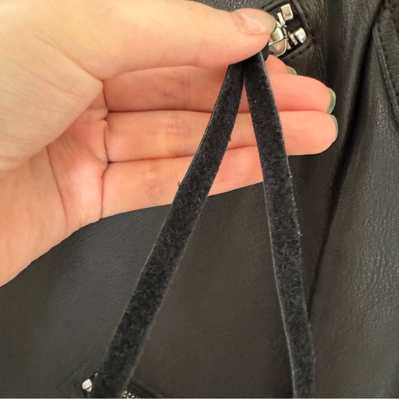 Acne Studios Calf Leather Biker Jacket Black Size 48 - Picture 13 of 16